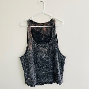 Forever 21 Gray Acid Wash Tank Large
